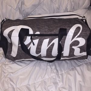 PINK Victoria’s Secret Grey Duffle Bag